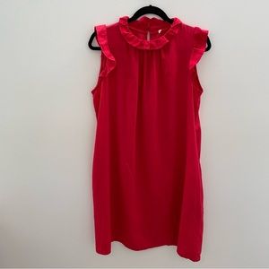 XIRENA red cotton dress. Size medium.